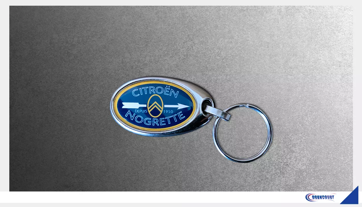Porte-clés personnalisé pour la société Citroën Nogrette