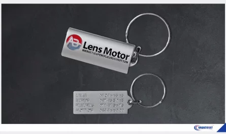 Portes-clés personnalisés. Garage Lens Motor. Belgique
