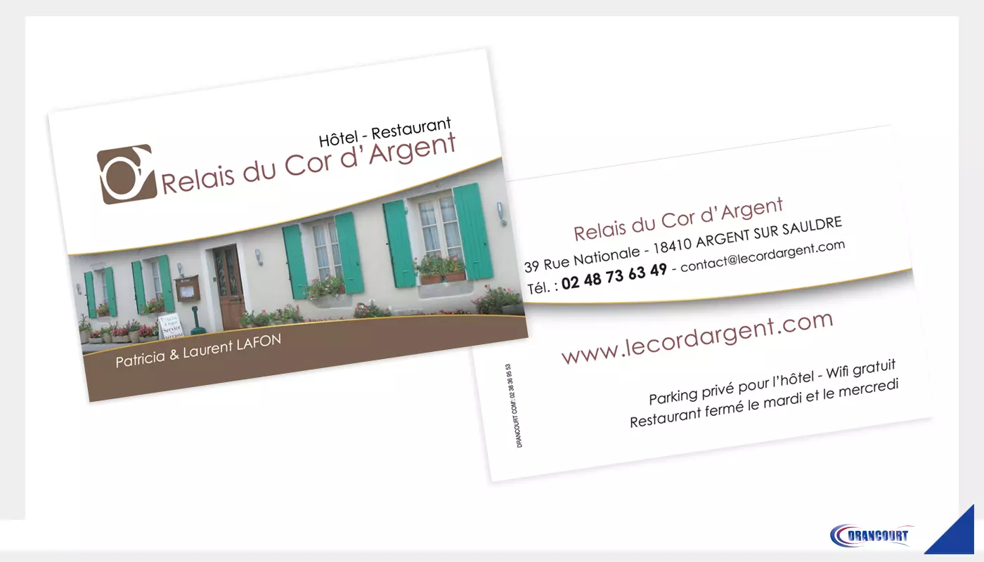 Carte de Visite le Relais du Cor d'Argent