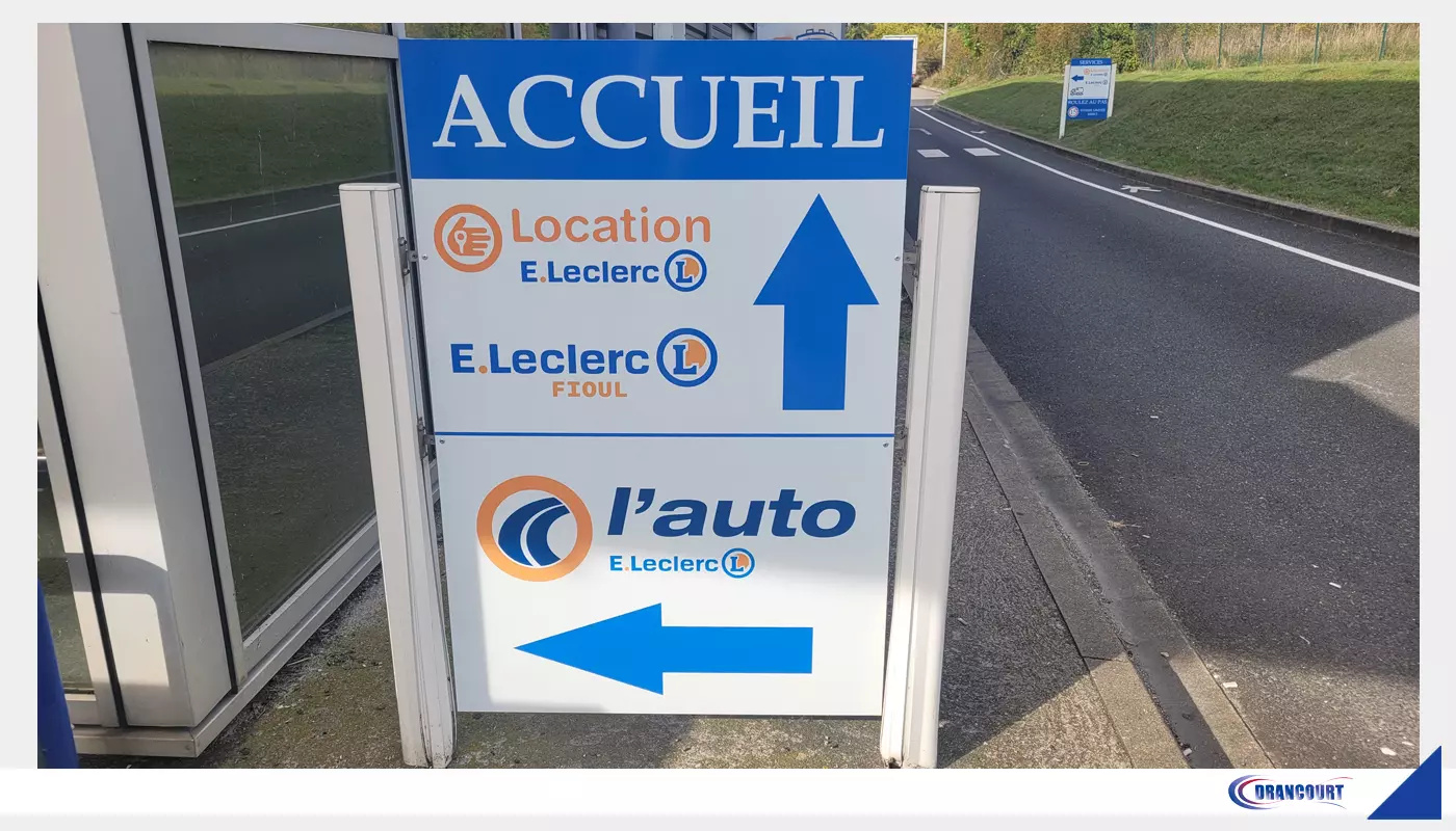 Signalétique Entreprise Leclerc Amilly