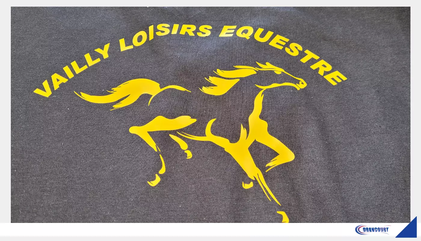 Vêtement personnalisé : tee-shirt. Vailly Loisir Equestre