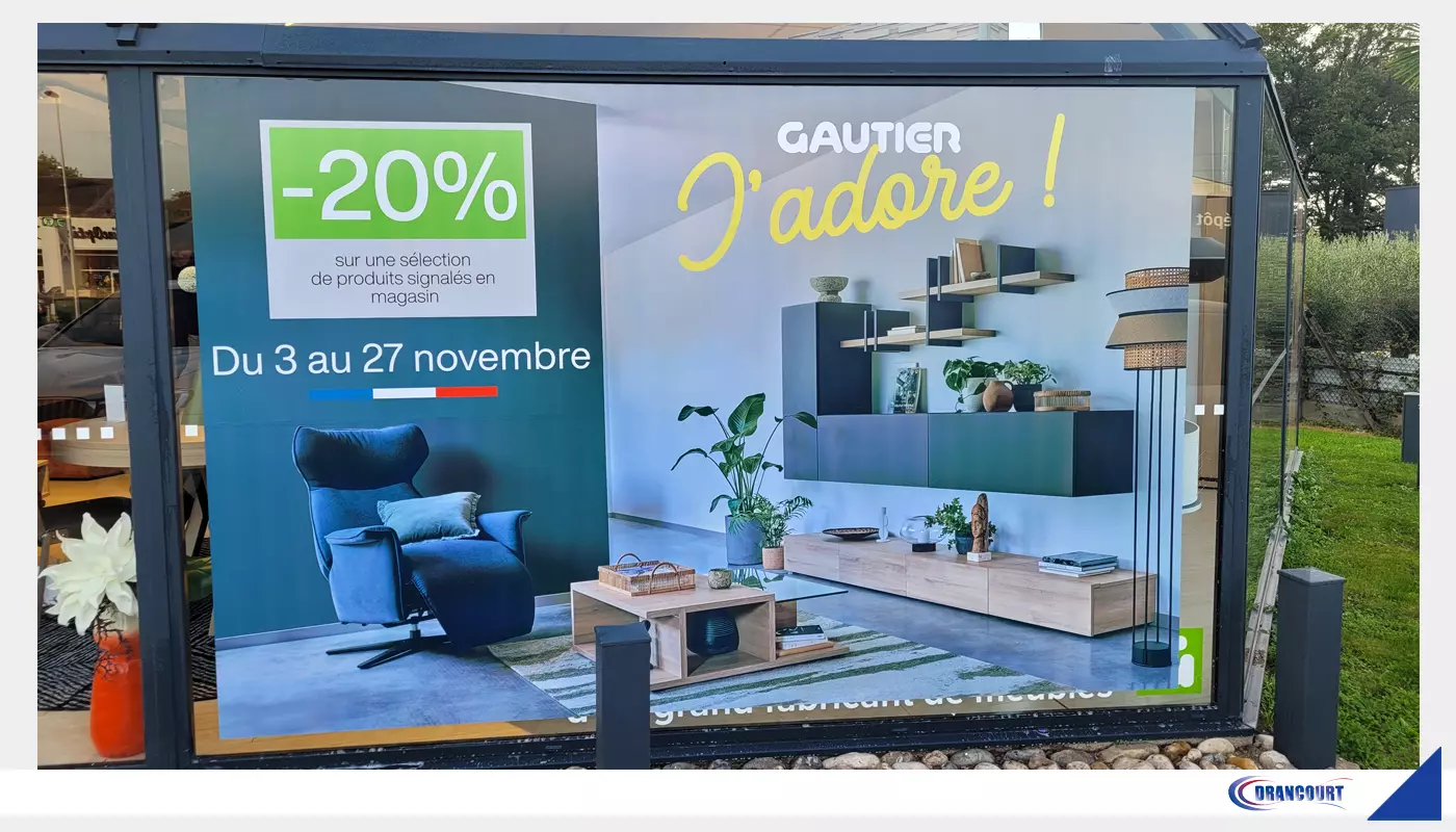 Vitrine Magasin Gautier Novembre 2022