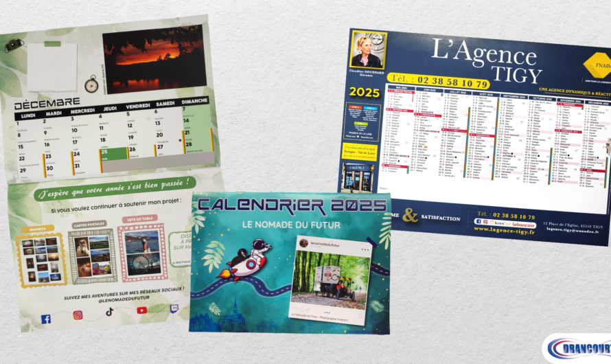 Calendrier publicitaire : Préparez la nouvelle année