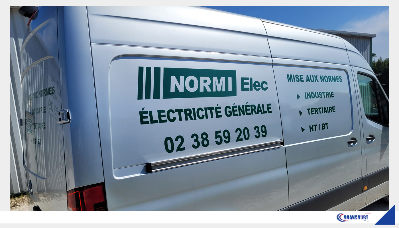 Habillage de Véhicule. Société Normi Elec