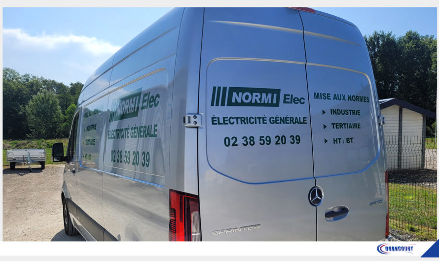 Habillage de véhicule. Lettrage. Normi Elec