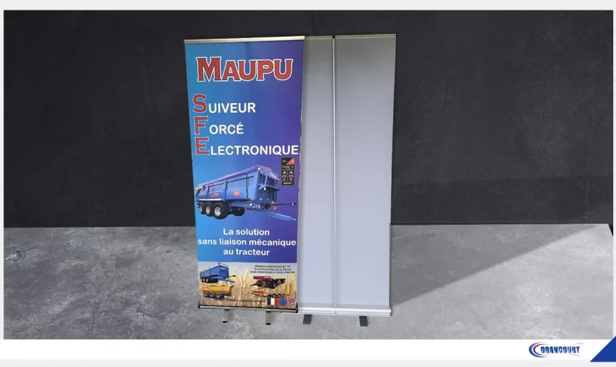 Roll-up Personnalisé. Société Bennes Maupu